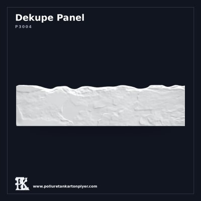 Poliüretan Kartonpiyer Taş Dokulu Dekupe Duvar Paneli 9x70 cm