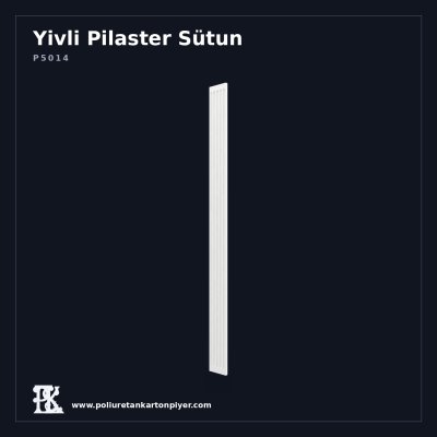 Poliüretan Kartonpiyer Yivli Pilaster Sütun Gövdesi 2x14 cm
