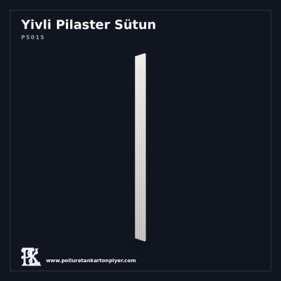 Yivli Tasarımlı Dikey Pilaster Gövdesi 3x15x240 cm