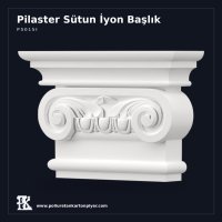 Antik İyon Düzeninde Pilaster Başlığı 6x21x15 cm