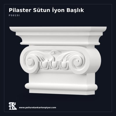 Antik İyon Düzeninde Pilaster Başlığı 6x21x15 cm