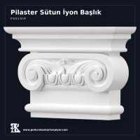 Antik İyon Düzeninde Pilaster Başlığı 6x21x15 cm