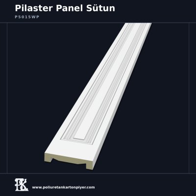 Düz Panel Hatlı Pilaster Sütun 3x15 cm
