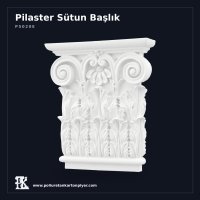 Korint Motifli Klasik Pilaster Sütun Başlığı 6x27x31 cm