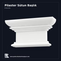 Kademeli Profil Klasik Pilaster Sütun Başlığı 8x32x17 cm