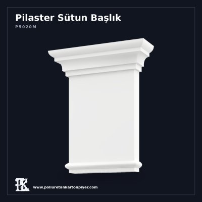 Neo-Klasik Detaylı Pilaster Sütun Başlığı 7x26x31 cm