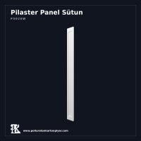 Düz Panelli Poliüretan Pilaster Gövde Sütunu 3x20x240 cm