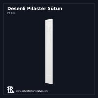 Rölyef Desenli Poliüretan Pilaster Sütun Gövdesi 24x197 cm