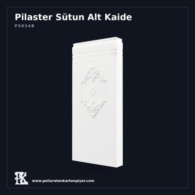Kademeli Poliüretan Pilaster Sütun Alt Kaidesi 7x29x65 cm