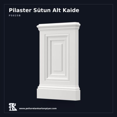 Dekoratif Poliüretan Pilaster Sütun Alt Kaidesi 5x28x46 cm