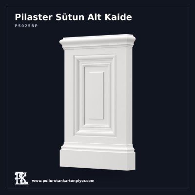 Dekoratif Poliüretan Pilaster Sütun Alt Kaidesi 5x28x46 cm
