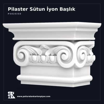 P5025I50 Pilaster Sütun İyon Başlık