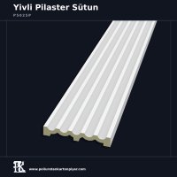 Yivli Dekoratif Poliüretan Pilaster Sütun 3x25x240 cm