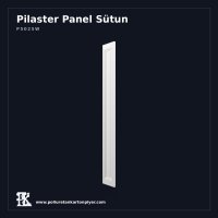 Düz Panel Poliüretan Pilaster Sütun 25x240 cm