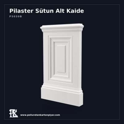 Kademeli Dekoratif Poliüretan Pilaster Sütun Kaidesi 34x55 cm