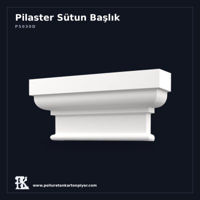 Poliüretan Kartonpiyer Klasik Profil Pilaster Başlık 10x43 cm