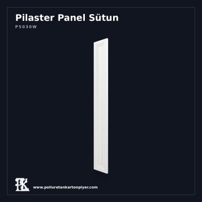 Poliüretan Kartonpiyer Düz Profil Pilaster Sütun 3x30x240 cm