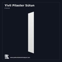 Poliüretan Kartonpiyer Yivli Pilaster Profil 4x40x240 cm