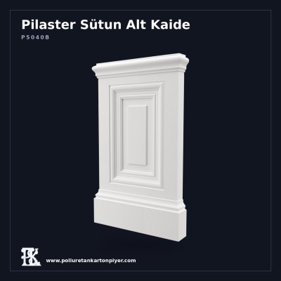 Poliüretan Kartonpiyer Klasik Pilaster Alt Kaidesi 45x75 cm