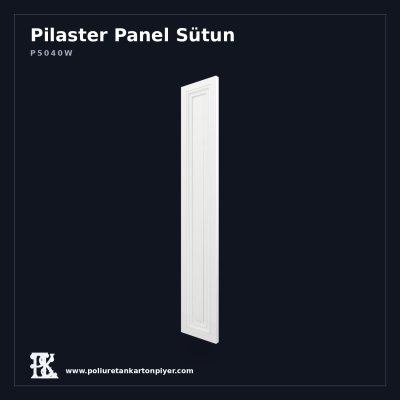 Panel Motifli Poliüretan Pilaster Sütun 4x40x240 cm