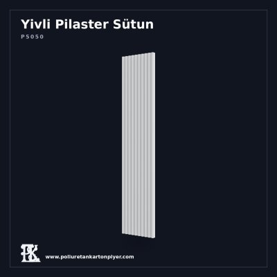 Yivli Poliüretan Pilaster Sütun Panel 5x50x240 cm