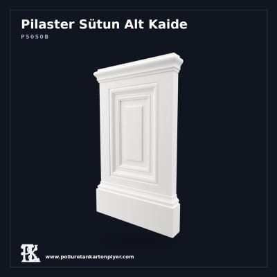 Poliüretan Kartonpiyer Pilaster Alt Taban Kaidesi 8x56x94 cm