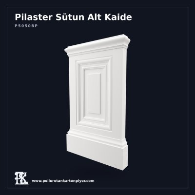 Poliüretan Kartonpiyer Pilaster Alt Taban Kaidesi 8x56x94 cm