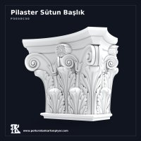 Poliüretan Kartonpiyer Klasik Pilaster Başlığı 45x91 cm