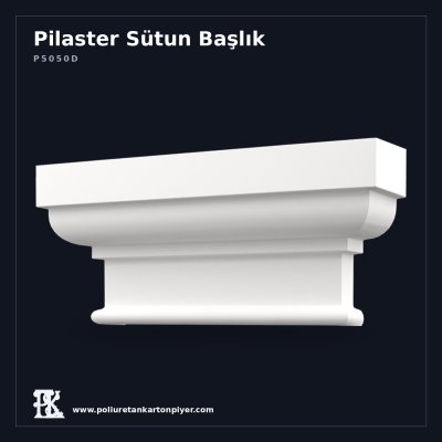 Poliüretan Kartonpiyer Klasik Pilaster Başlığı 15x69x32 cm