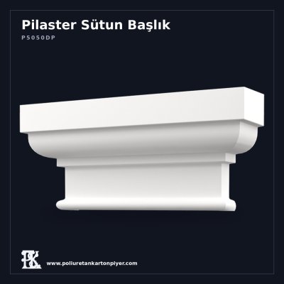 Poliüretan Kartonpiyer Klasik Pilaster Başlığı 15x69x32 cm