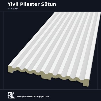 Yivli Poliüretan Pilaster Sütun Panel 5x50x240 cm