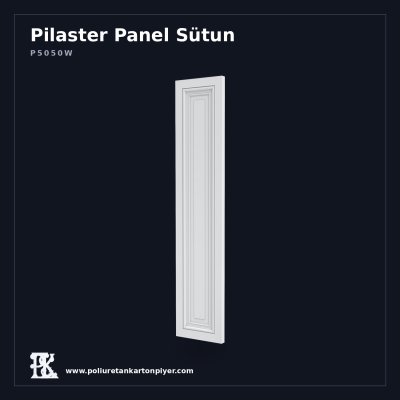 Poliüretan Kartonpiyer Düz Panel Sütun 5x50x240 cm