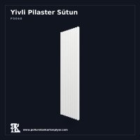 Poliüretan Kartonpiyer Yivli Pilaster Sütun 6x60x240 cm