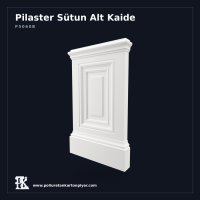 Poliüretan Kademeli Pilaster Sütun Alt Taban Kaidesi 9x67x109 cm