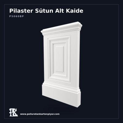 Poliüretan Kademeli Pilaster Sütun Alt Taban Kaidesi 9x67x109 cm