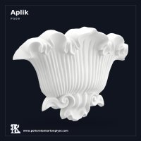 Poliüretan Klasik Dalgalı Motifli Dekoratif Aplik 9x36x25 cm