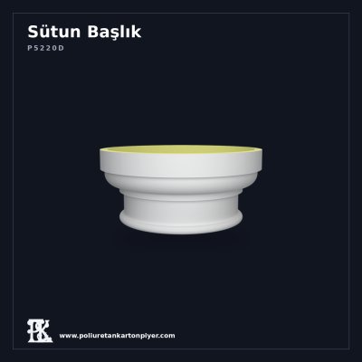 Poliüretan Kartonpiyer Klasik Sütun Başlığı - Oymalı Tasarım 28x28 cm