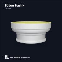 Poliüretan Kartonpiyer Dairesel Akantus Sütun Başlığı 43x19 cm