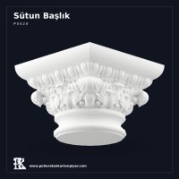 Poliüretan Motifli Sütun Başlığı 36x36 cm
