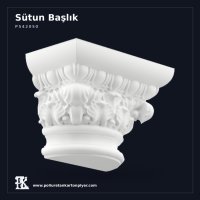 Poliüretan Yarım Akant Başlık 18x36 cm