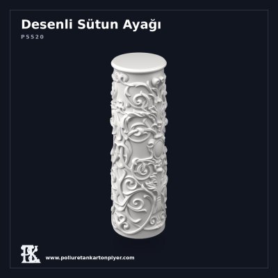 Poliüretan Dekoratif Sütun Ayağı 25x23x69 cm