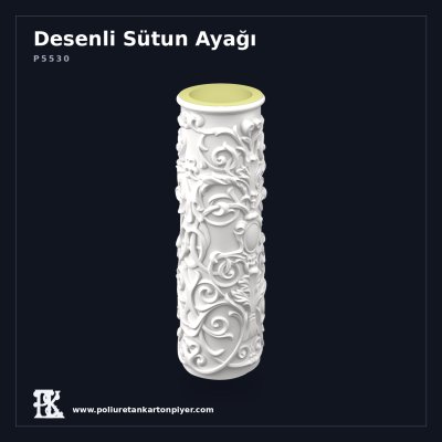 Poliüretan Klasik Kaideli Sütun Ayağı 39x36x103 cm