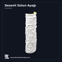 Poliüretan Kabartmalı Yarım Sütun 26x48x136 cm
