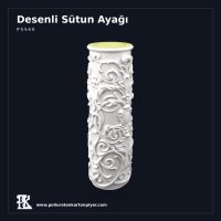 Poliüretan Klasik Desenli Sütun Alt Kaidesi 76x72 cm