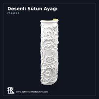 Poliüretan Oymalı Yarım Sütun Kaplaması 38x72 cm