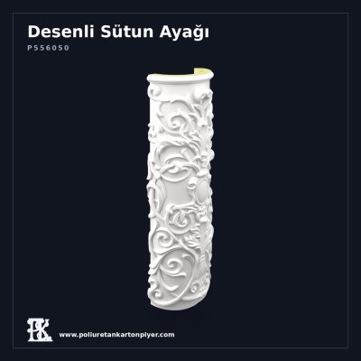 Poliüretan Oymalı Yarım Sütun Kaplaması 38x72 cm