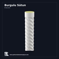 Poliüretan Sarmal Burgulu Sütun Gövdesi 20x20x260 cm