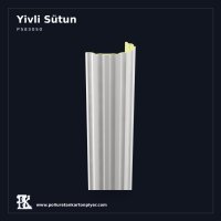 Poliüretan Yivli Dekoratif Yarım Sütun Gövdesi 15x30x240 cm