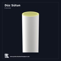 Poliüretan Kartonpiyer Düz Yüzeyli Dekoratif Sütun 30x240 cm