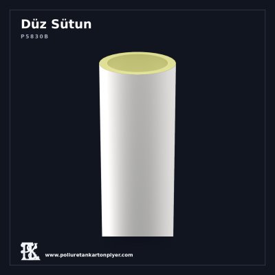 Poliüretan Kartonpiyer Düz Yüzeyli Dekoratif Sütun 30x240 cm